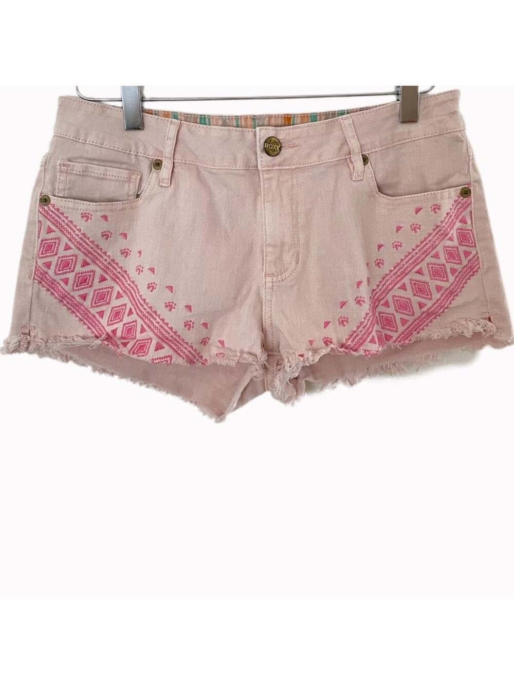 Roxy Pink Cutoffs Shorts Sz 11